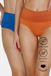 Zivame Anti-Microbial High Rise Full Coverage Tummy Tucker Hipster Panty (Pack of 2) - Multicolor — thumbnail 1